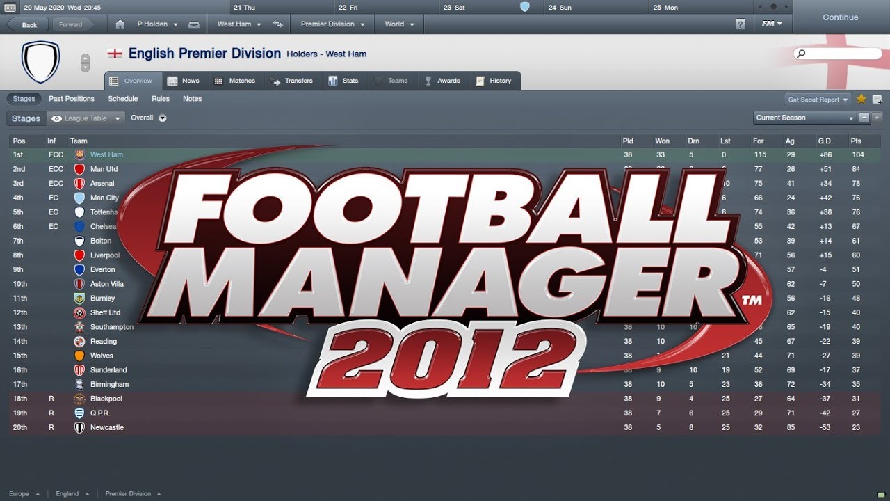 Football Manager 2012 - The Game That Inspired Me to Create a Youtube Channel