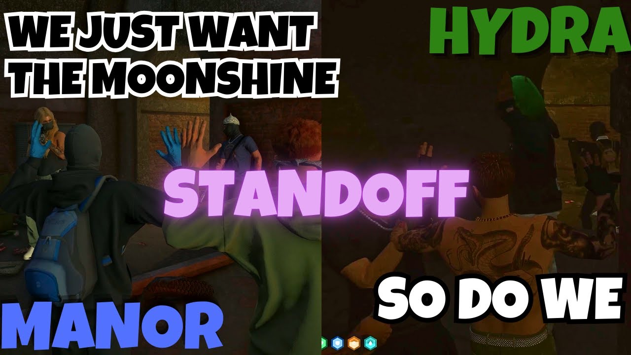 MANOR & HYDRA Get in a Mexican STANDOFF & Hold UP 2 Each SIDE At Manor's Stills | NOPIXEL 4.0 GTARP