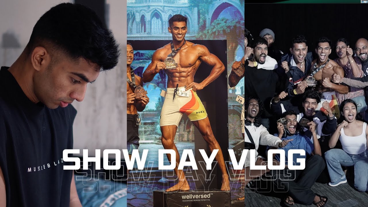 ICN Show day vlog | Fitness Vlog | Natural Competition 