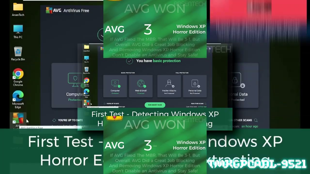 YTPMV AVG VS Windows XP Horror Edition Antivirus Tes Scan