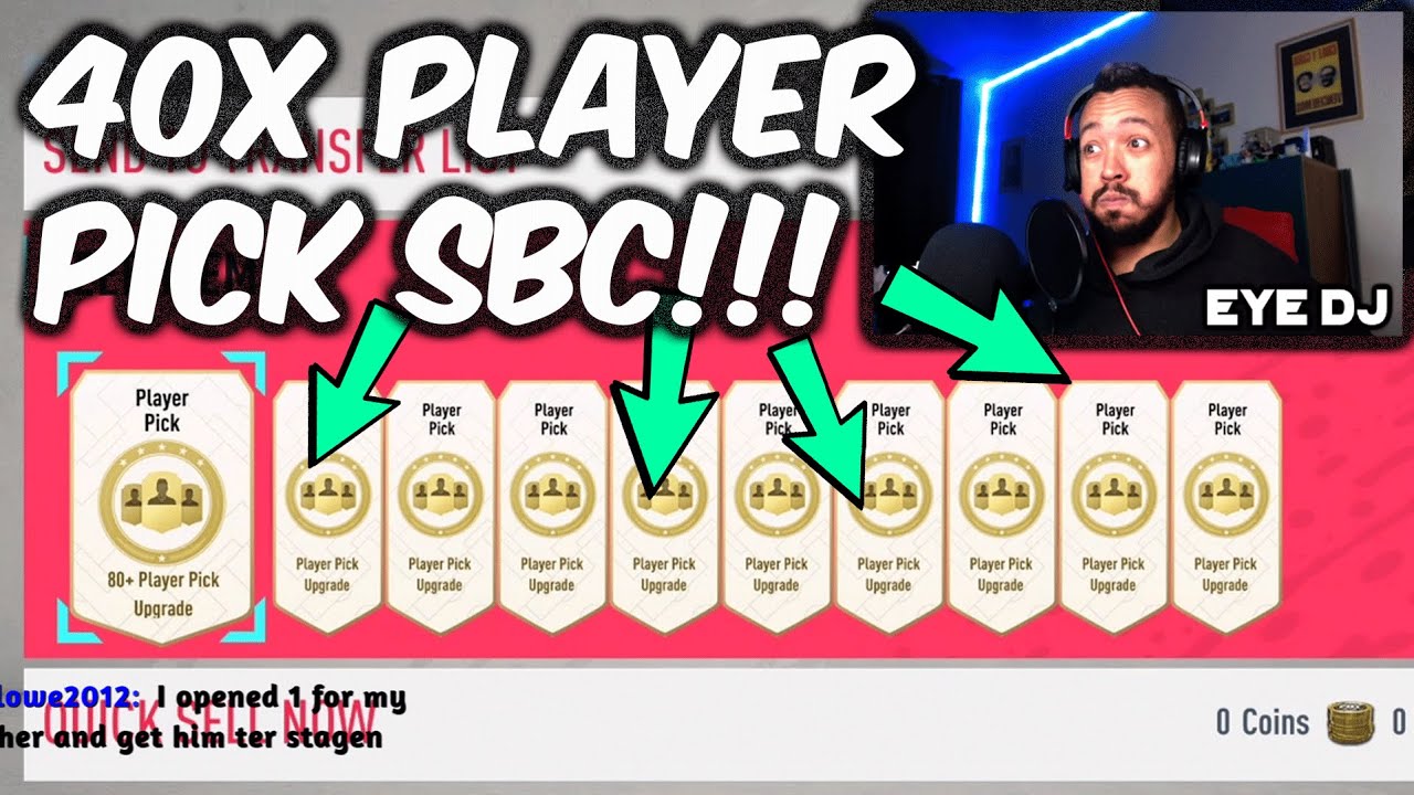 LOVE THESE! I OPENED 40X 80+ PLAYER PICK SBCS! | FIFA 20 PACK OPENING