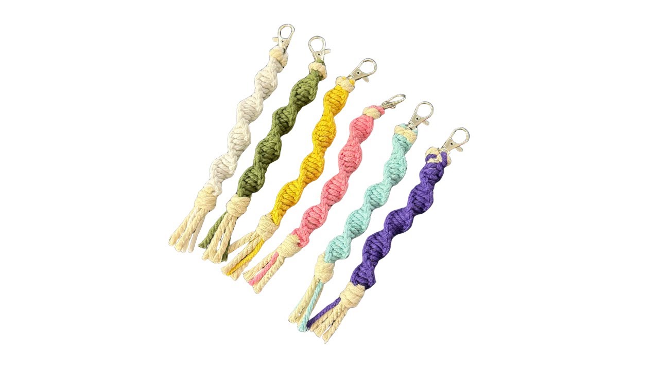 Macrame Kit -- Spiral Keychain