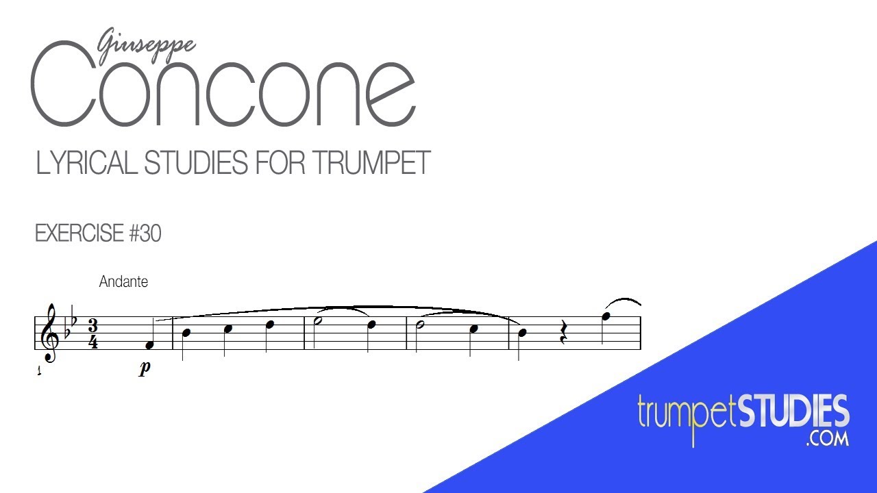 Concone Lyrical Studies, Ex 30