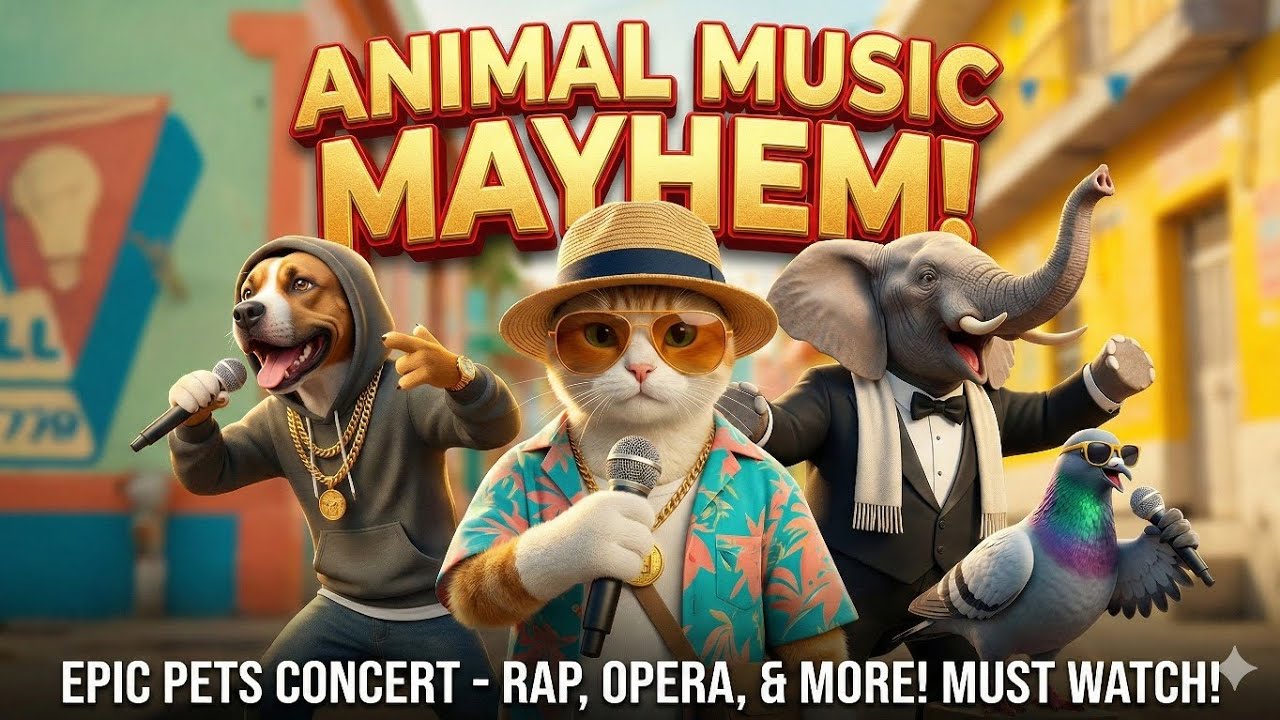 🎤 ANIMAL MUSIC MAYHEM! 🎤🦁 Funny Pets Singing & Dancing Compilation 2024 🎶✨
