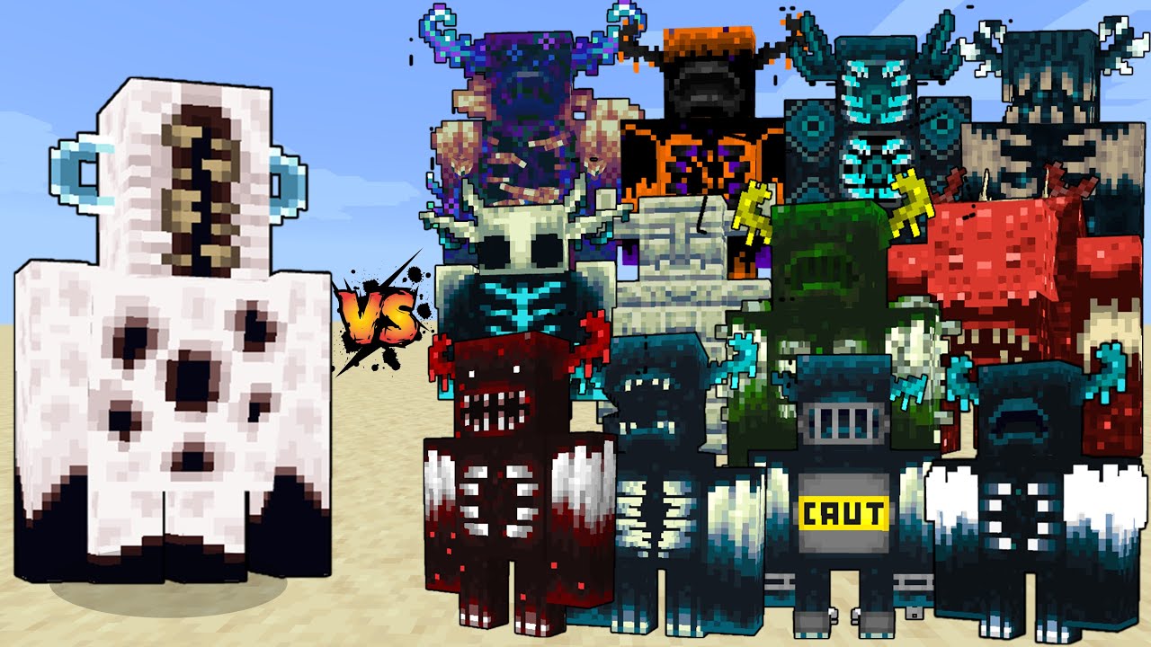Trypophobia Warden vs All Wardens - Trypophobia Warden vs Warden Plus+ & Warden Evolution