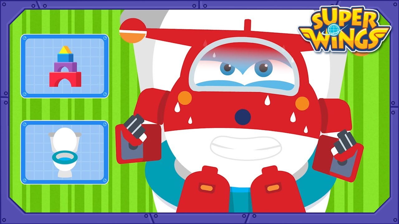 [Игра SUPERWINGS] Игра Poo Poo | игра Toliet | Суперкрылья | Супер Крылья Геймплей