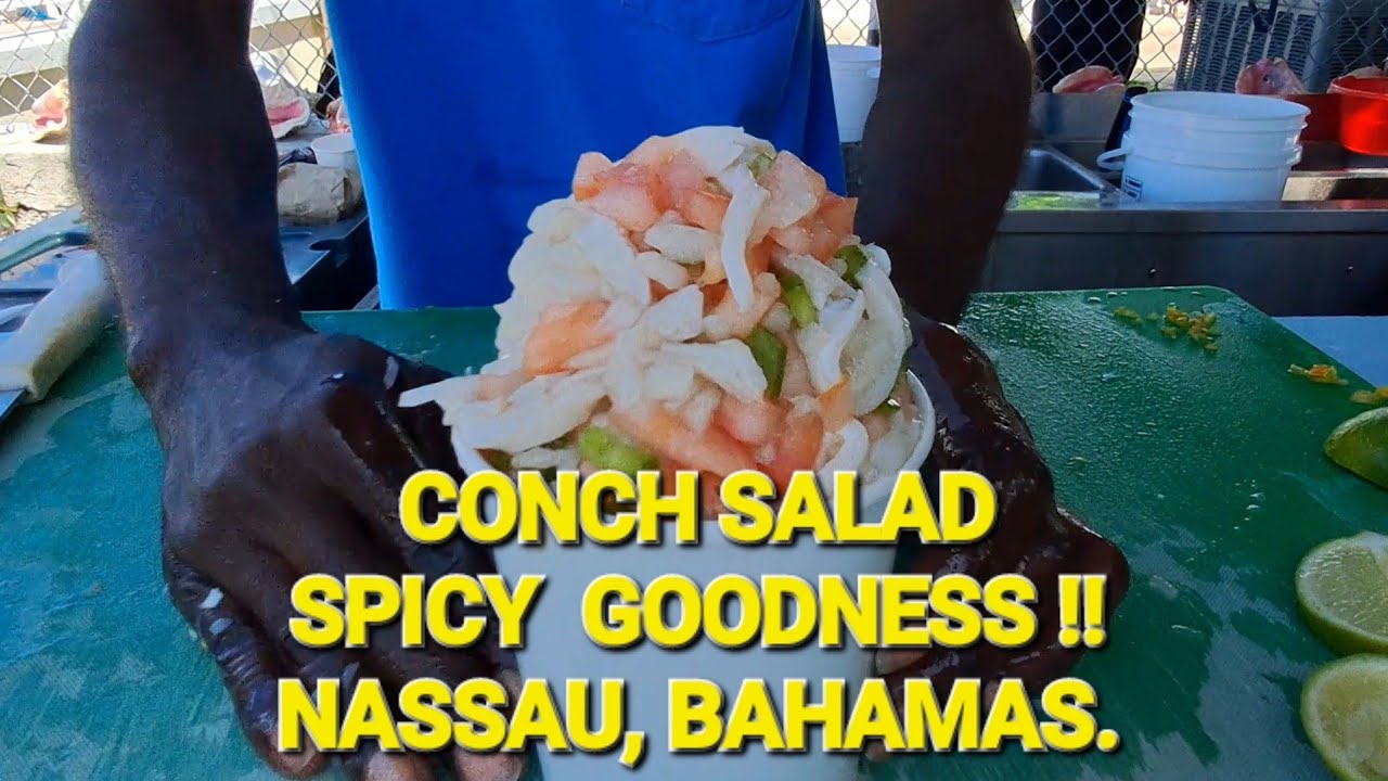 CONCH SALAD IN NASSAU, BAHAMAS.#conchsalad #conch #bahamas #islandlife #paradise #island #beach 