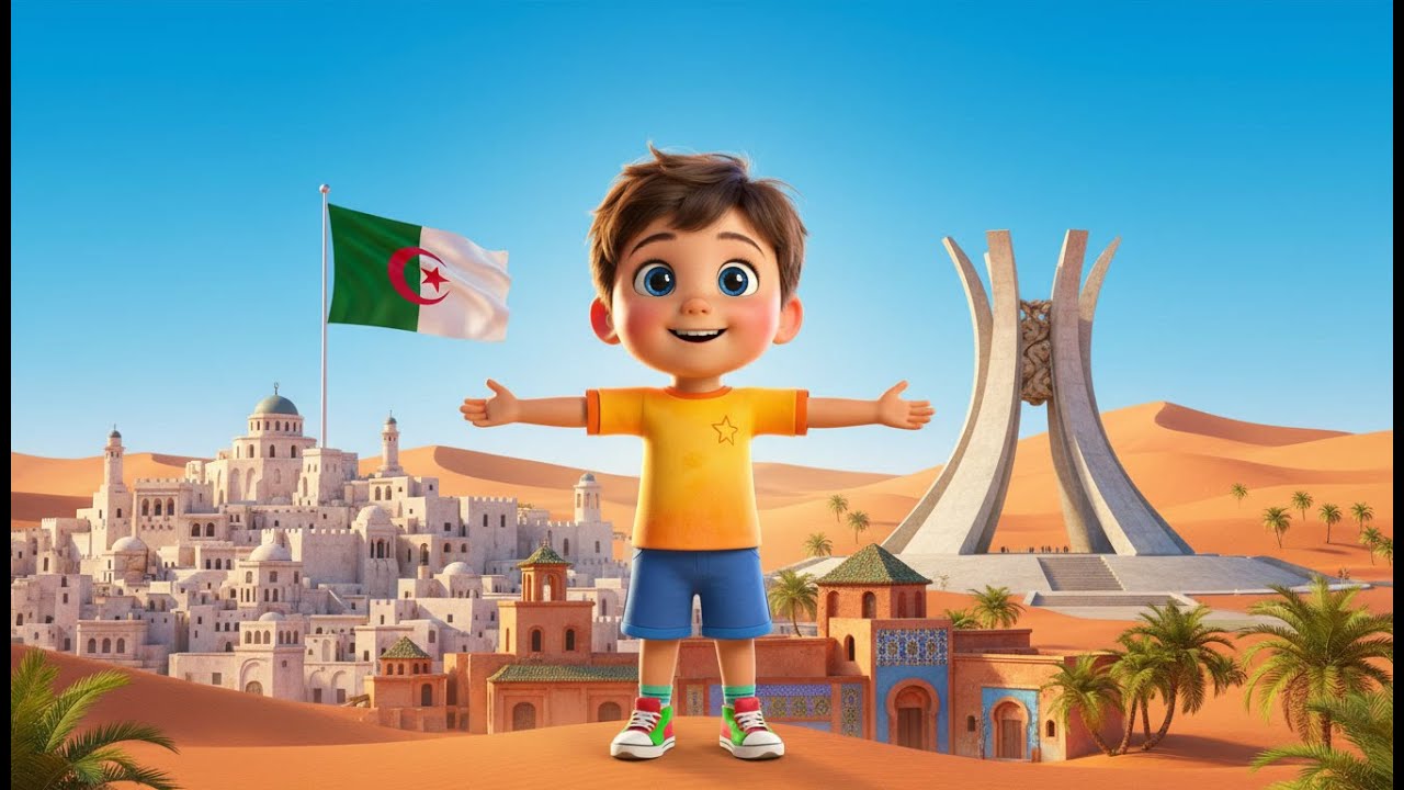 سامي يسافر إلى الجزائر ✈️🇩🇿 | أغنية تعليمية للأطفال