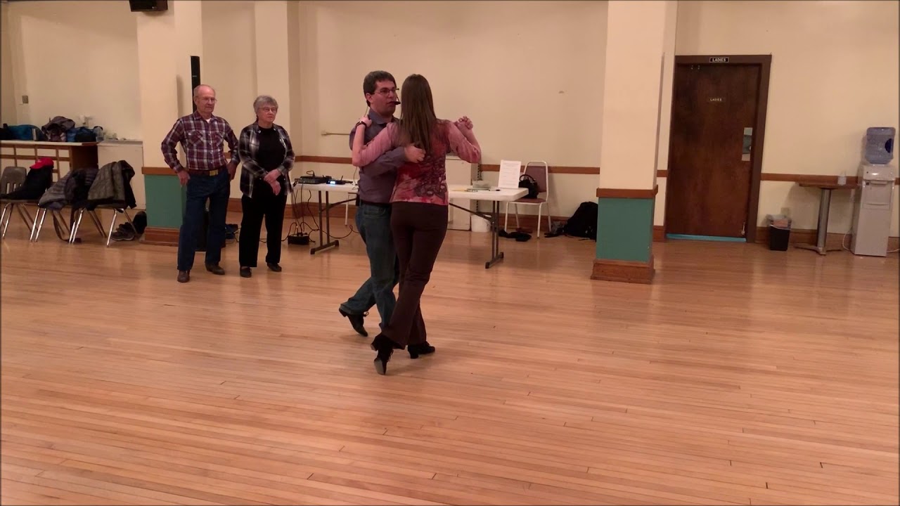 Round Dancing - Slow 2 Step - Left Turn Demonstration