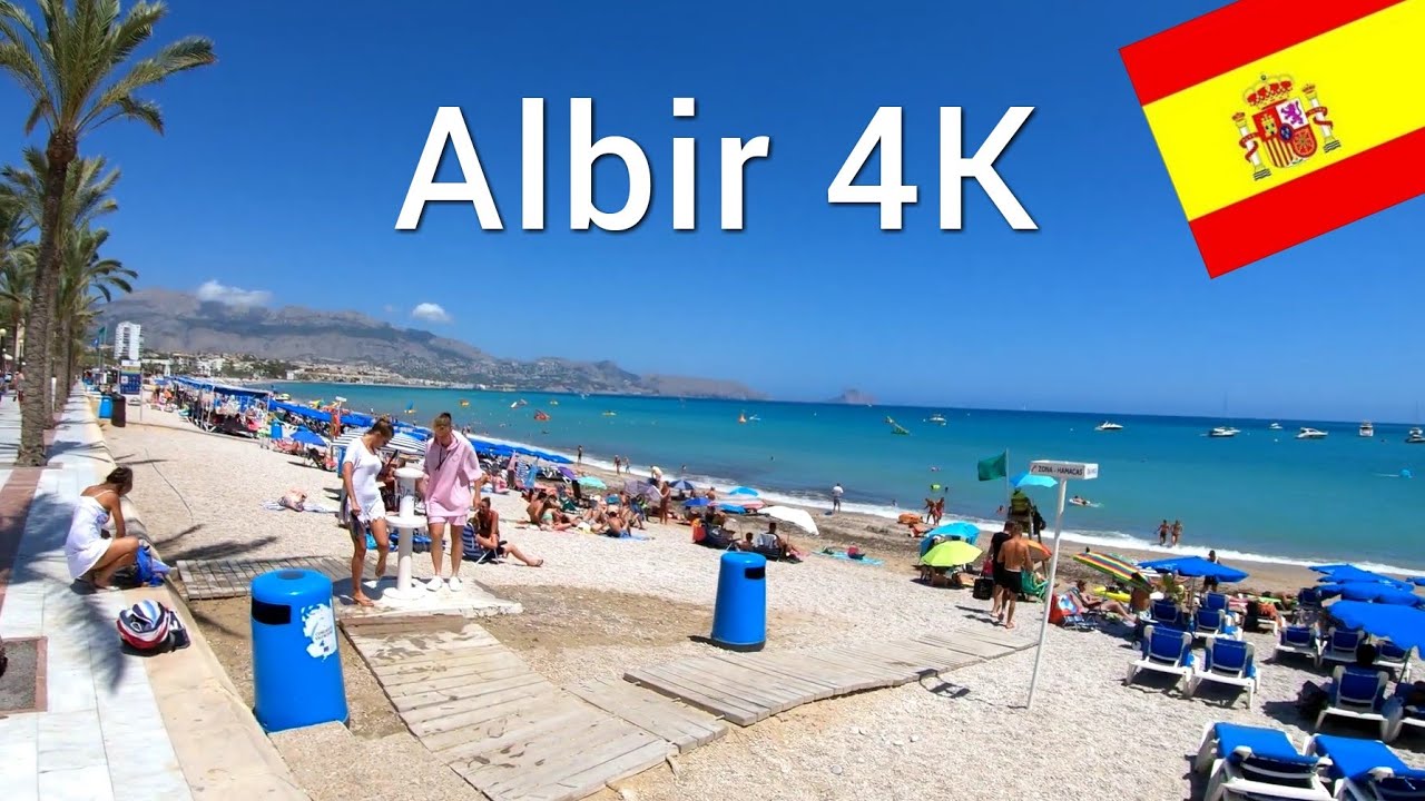 ⁴ᴷ Albir walking tour 🇪🇸Costa Blanca, Spain (Part 1)