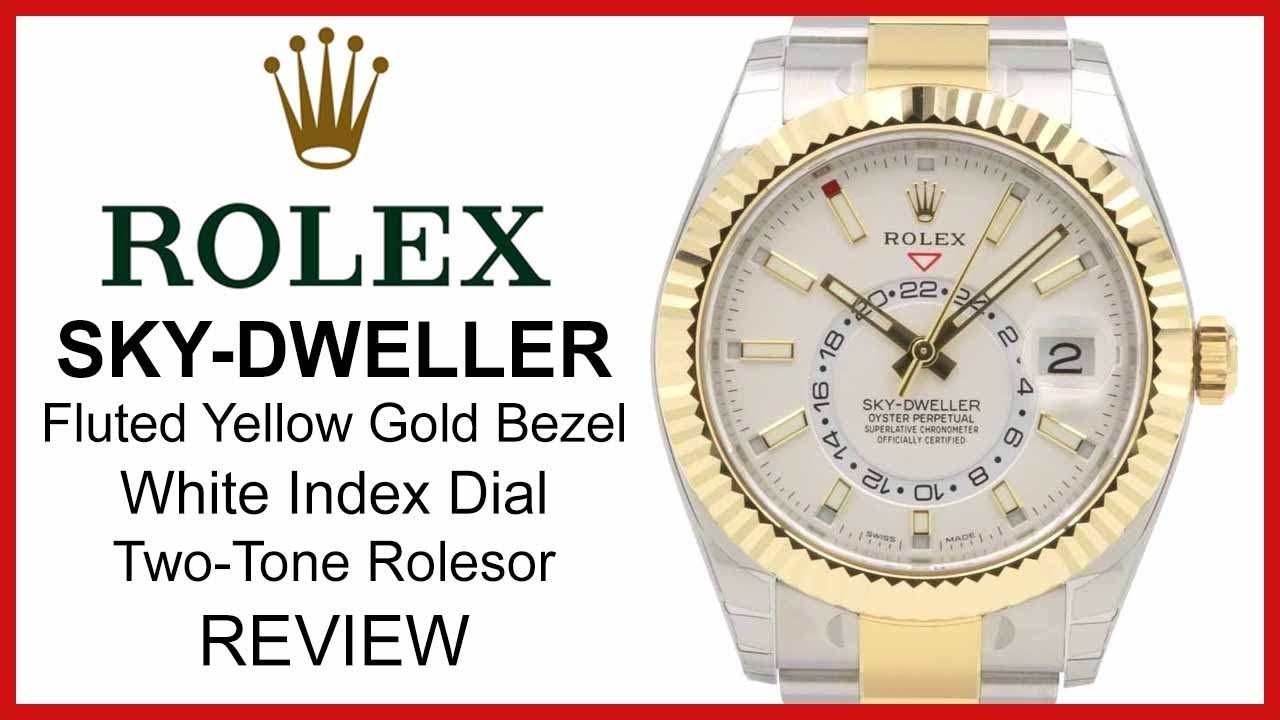 Rolex Sky-Dweller 336933 Yellow-Gold/Steel White Dial 326933 - REVIEW