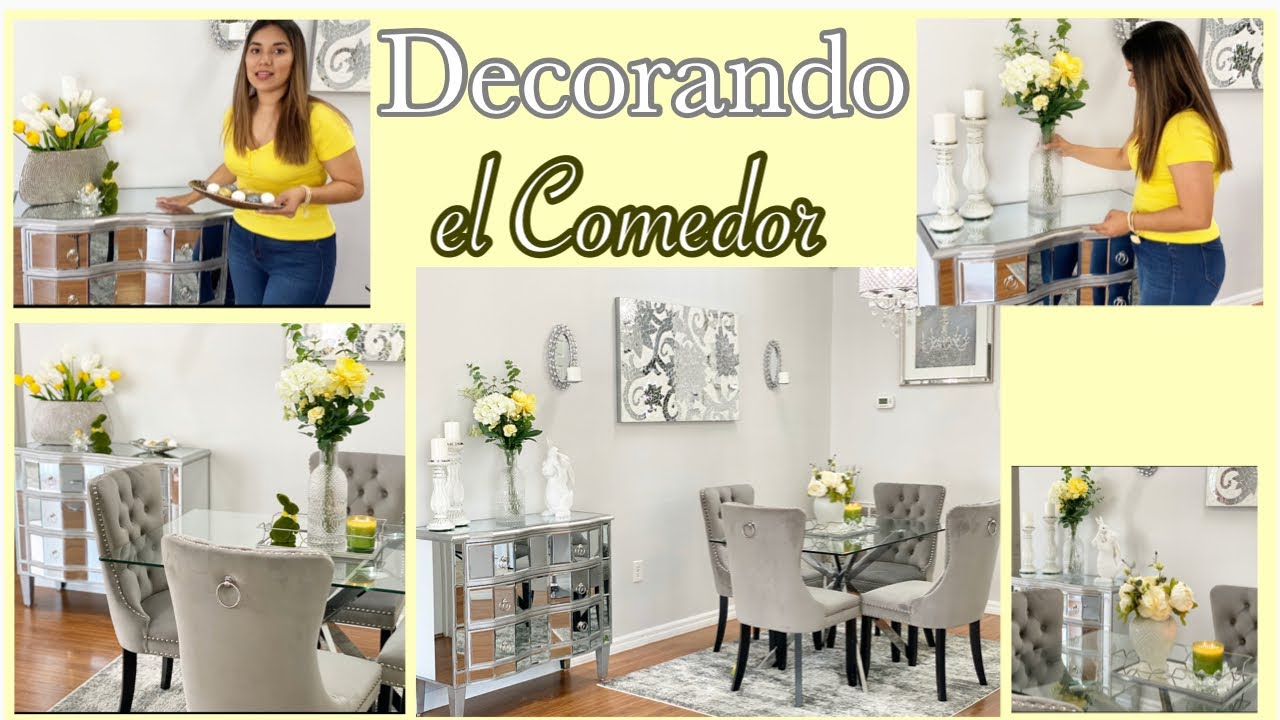 Ideas para decorar un comedor pequeño | Decoración Primavera | Dinning room decor | Melissa Espinosa