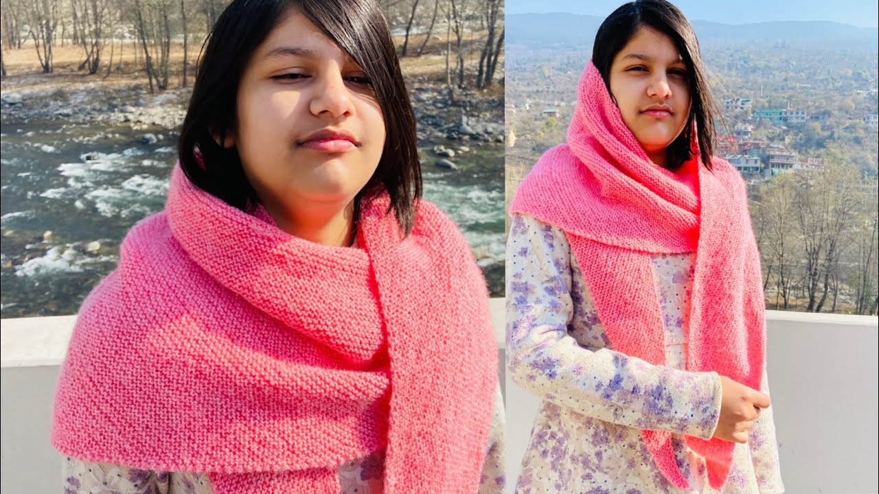knitting pattern/design for beautiful ladies shawl/stole/muffler | muffler knitting design | scarf