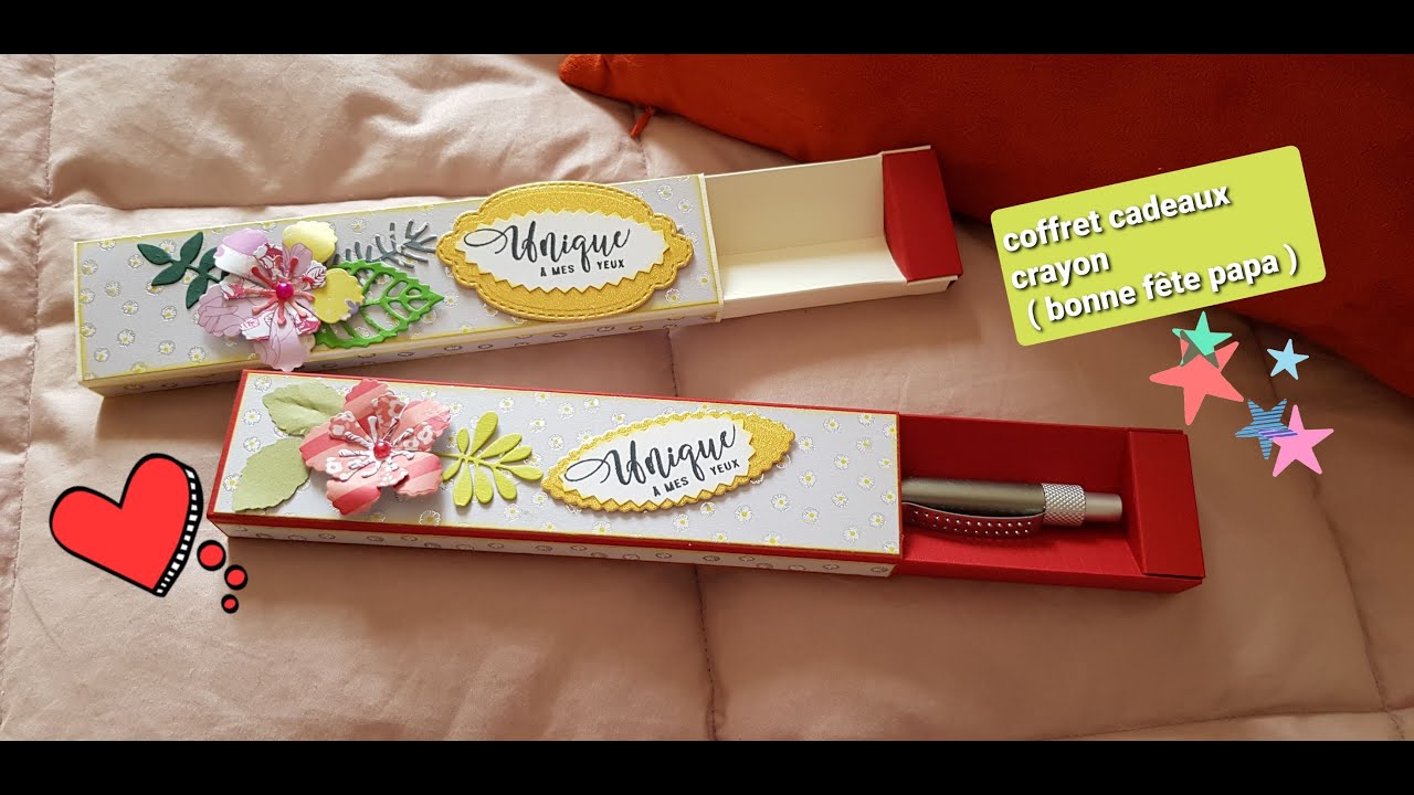 coffret pour offrir un stylo 🖍️📝 ' bonne fête PAPA '