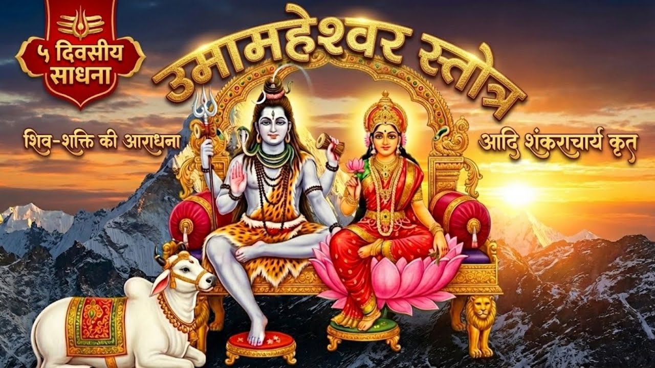 महाशिवरात्रि 5-दिवसीय साधना: उमामहेश्वर स्तोत्रम् | Mahashivratri 2026 | Uma Maheshwar Stotram