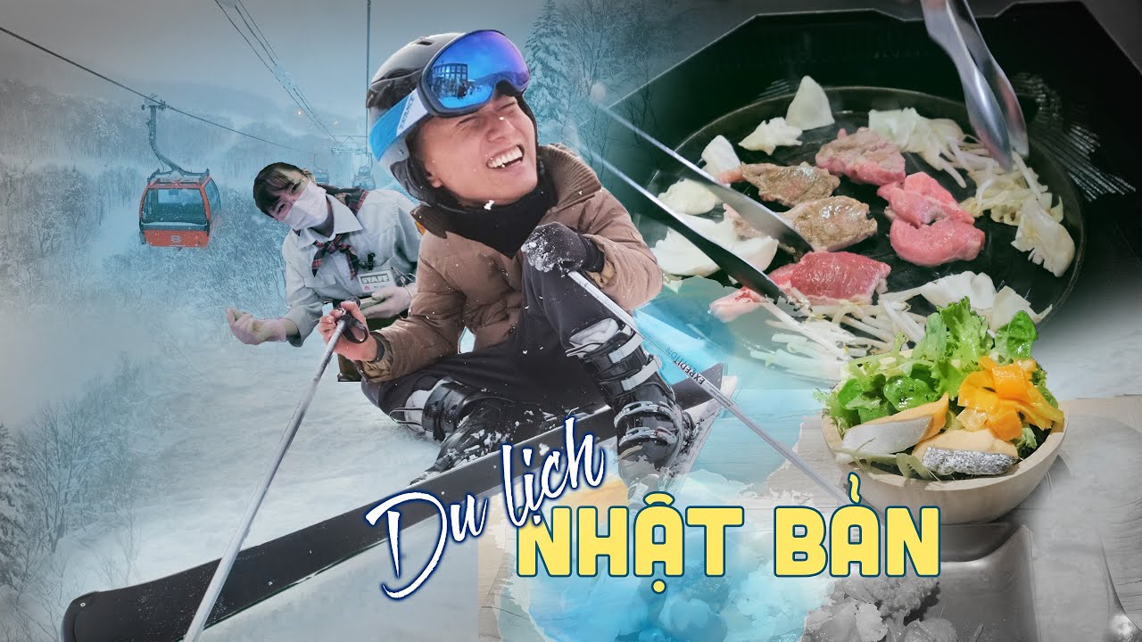 🇯🇵Nhật Bản #2 -Trai Miền Tây lần đầu trượt tuyết ở Hokkaidō/Japan Food Trip