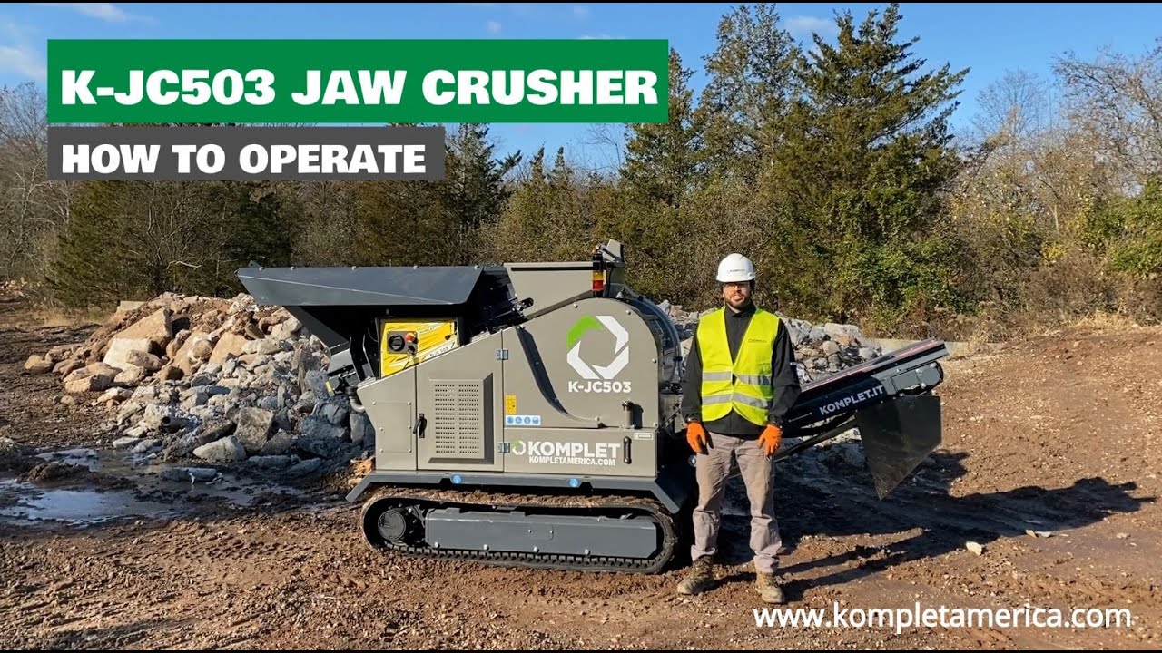 Komplet K-JC503 Jaw Crusher - Basic Tutorial On How To Operate