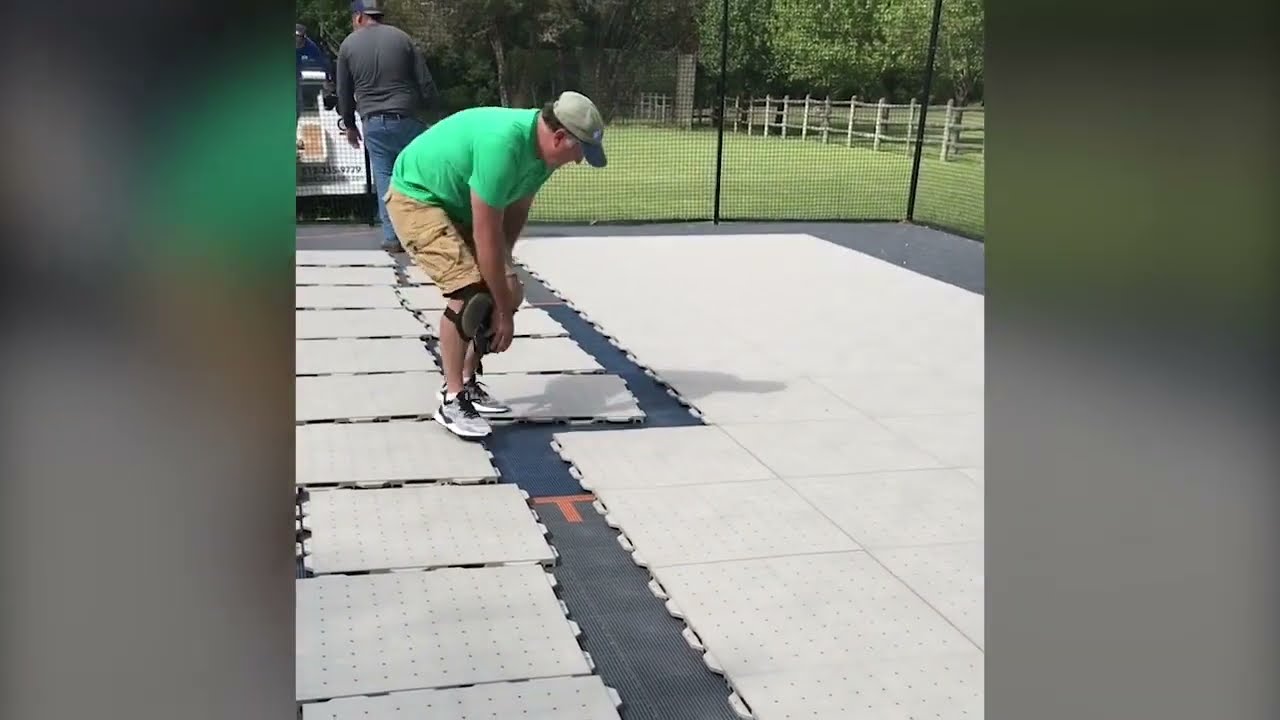 UltraBaseSystems® Court Panel Installation