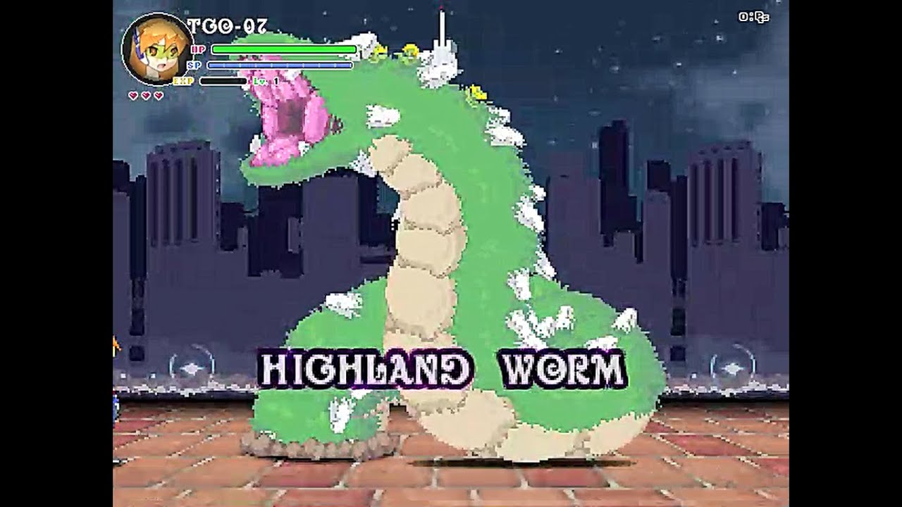 Echidna Wars DX - Highland Worm Boss