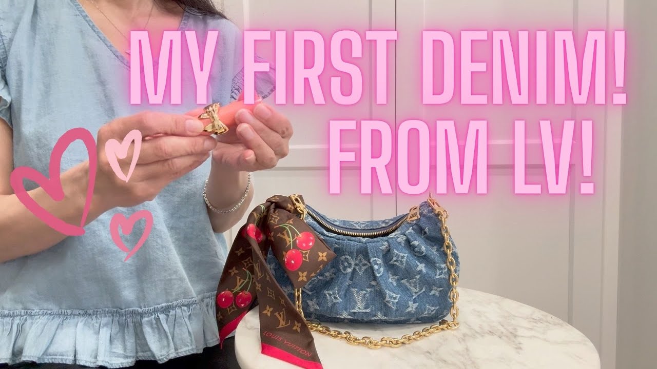 Louis Vuitton Denim Pochette and Scarf Unboxing!