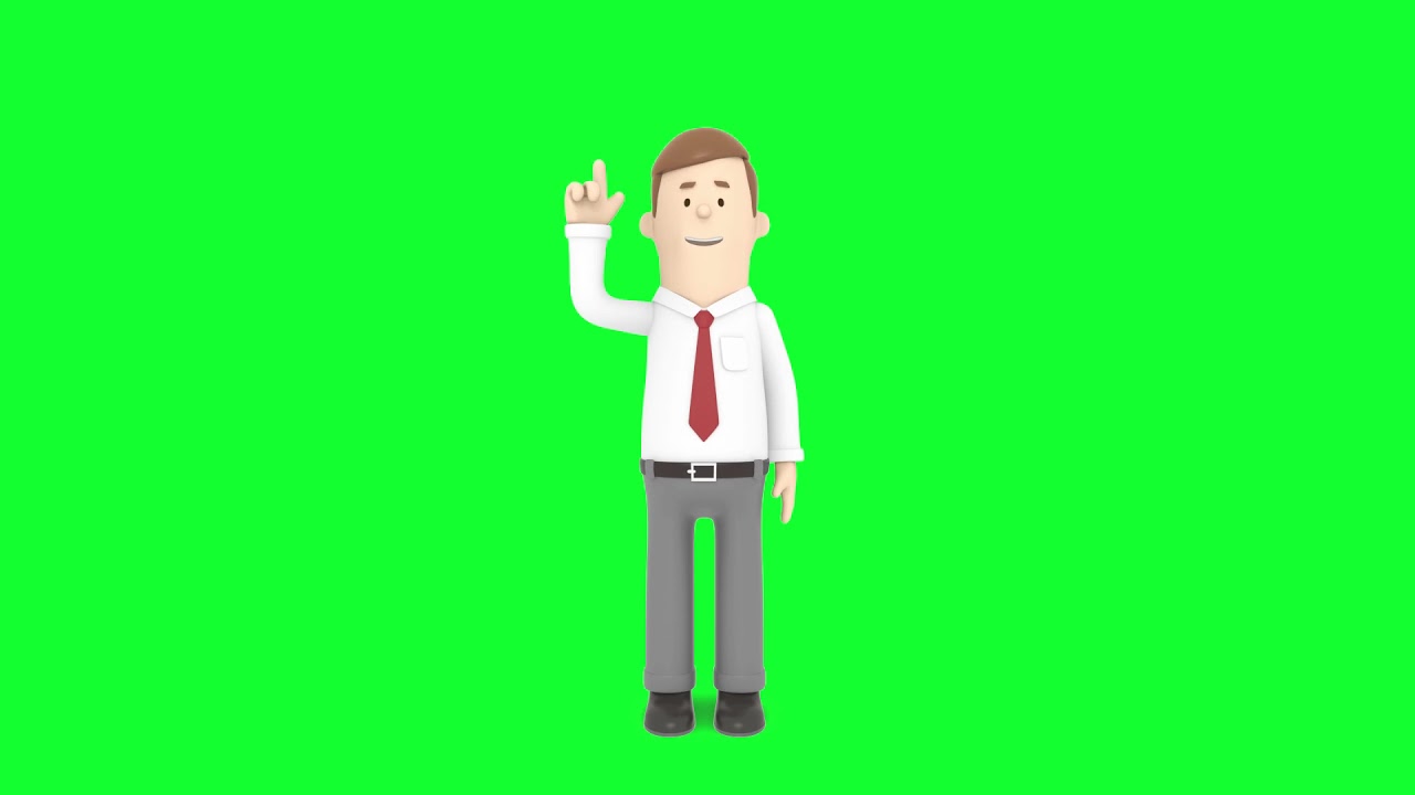 3D Character Got IDEA Animation - Green Screen Video - Stock Video Footage - No Videos