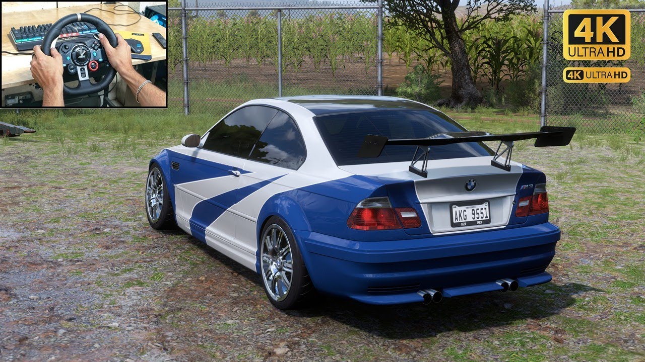 BMW M3 GTR NFS MOST WANTED - Forza Horizon 5 | Logitech G29 Steering Wheel