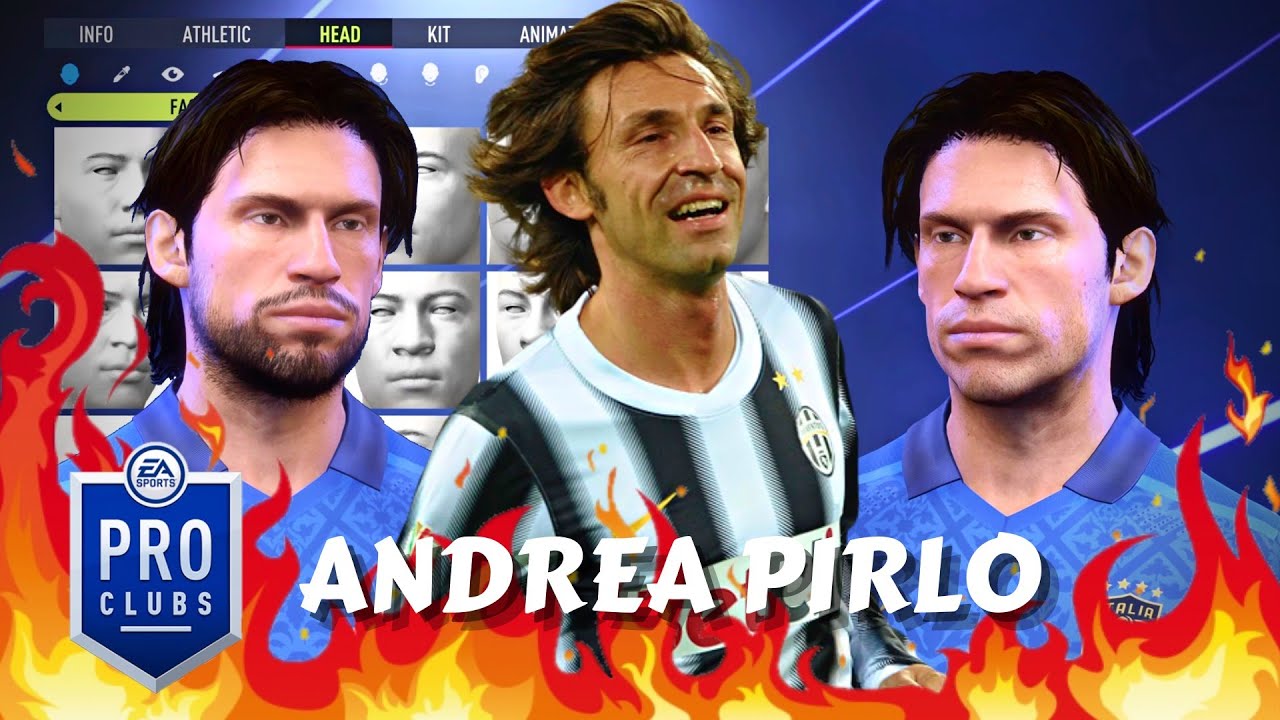 FIFA 22 Andrea Pirlo Pro Clubs Creation