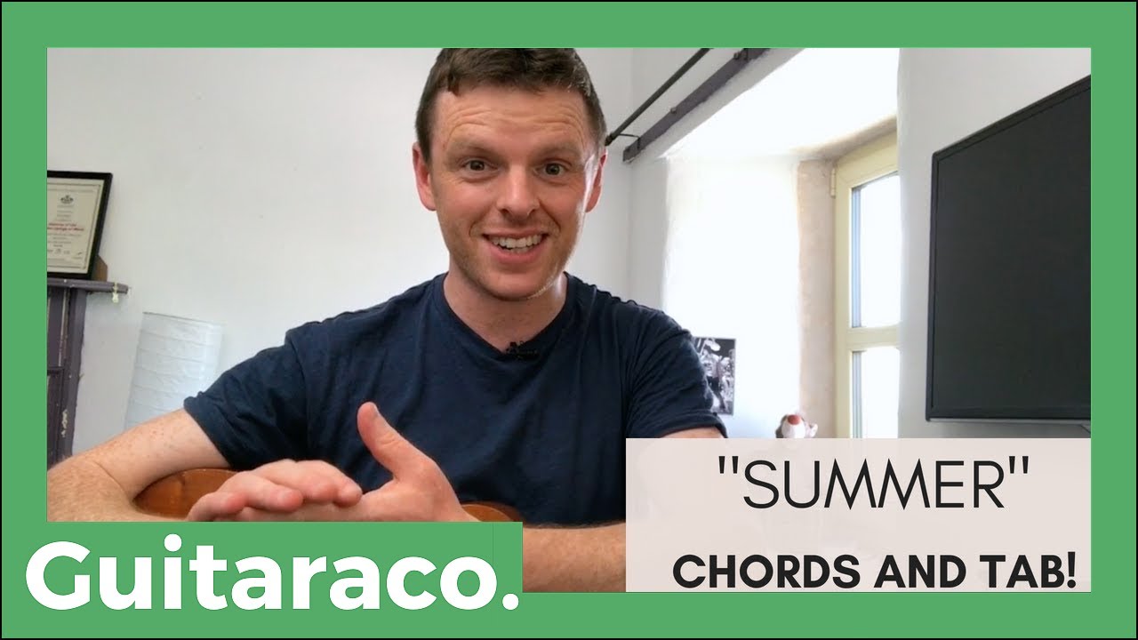 Calvin Harris - Summer // Guitar Tutorial (All Chords & Main Hook)
