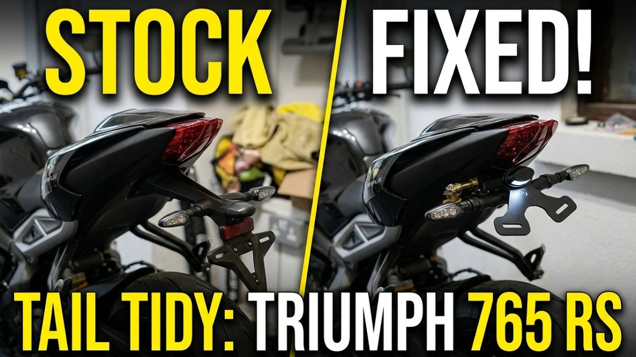 How to install Evotech Tail Tidy on Triumph Street Triple 765 RS - DIY