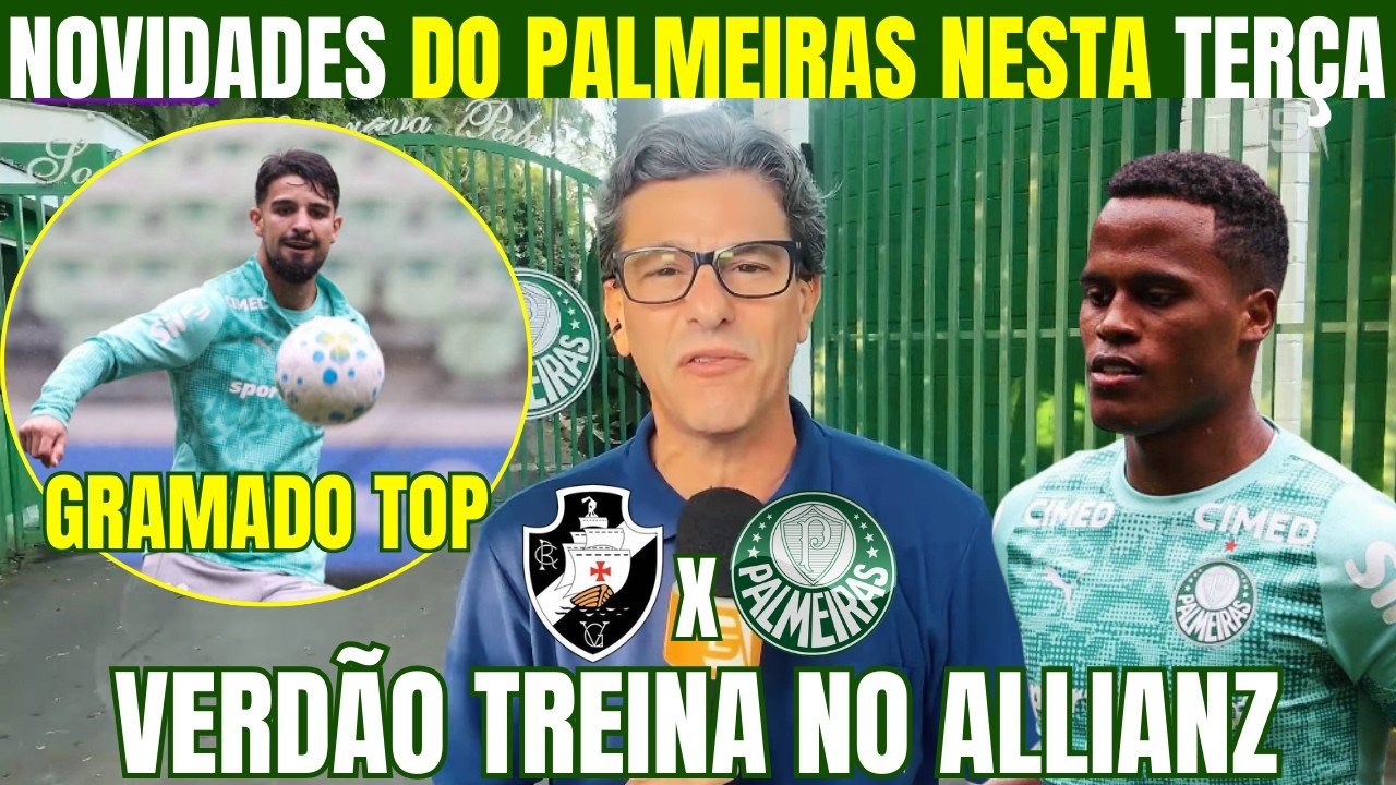 ÚLTMAS INFORMAÇÕES DO PALMEIRAS NESTA TERÇA! TREINO NO ALLIANZ! FOCO NO BRASILEIRÃO!