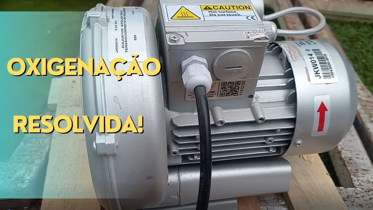 Instalação do Soprador Radial  68 m3/h
