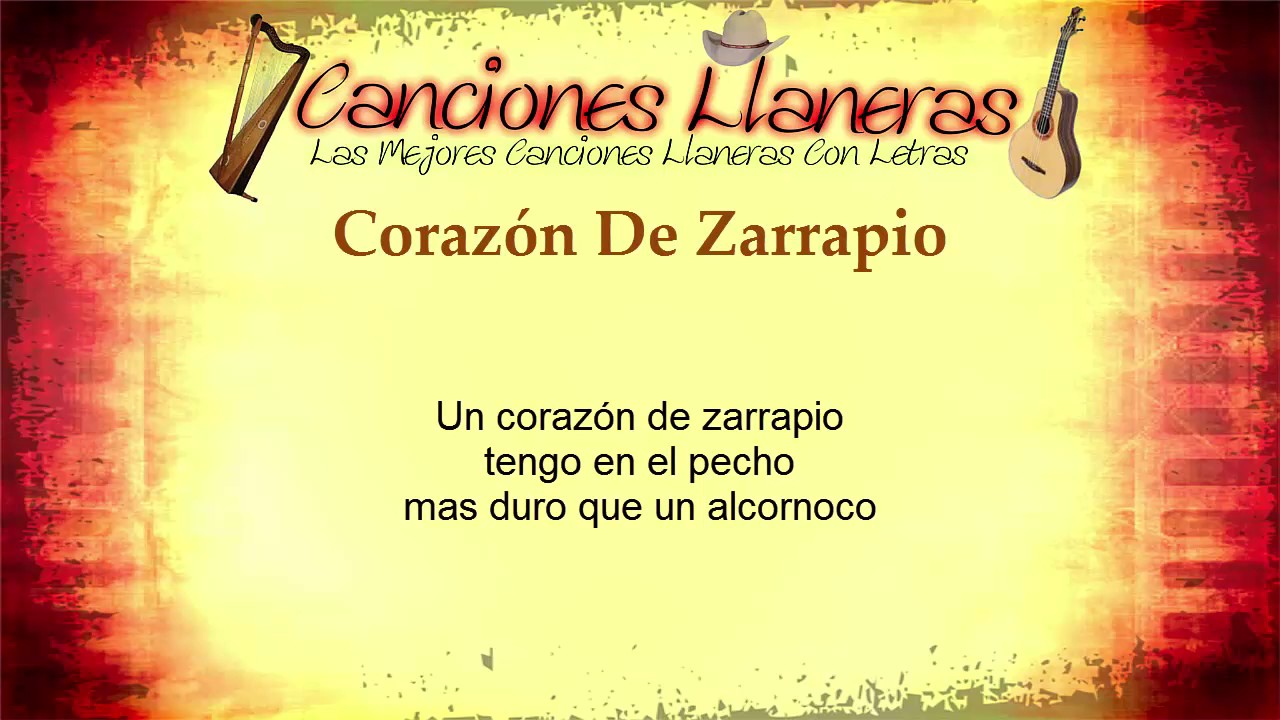 Coraz&oacute;n De Zarrapio Alfonso Ni&ntilde;o (Letra)