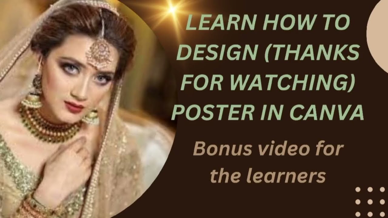 Awesome thanks for watching poster design in canva(Complete tutorial)