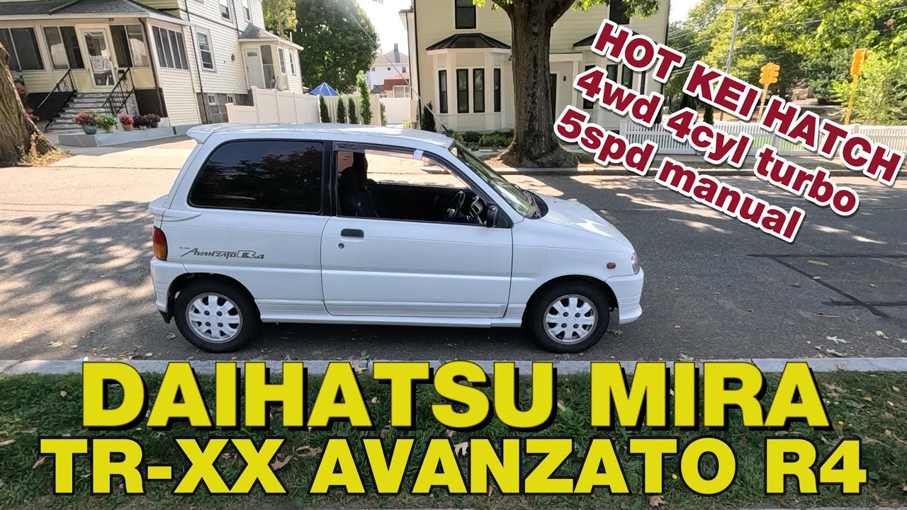 Daihatsu Mira TR-XX Avanzato R4 (L512S) Overview - 4WD 4 cylinder 660cc turbocharged kei hot hatch!