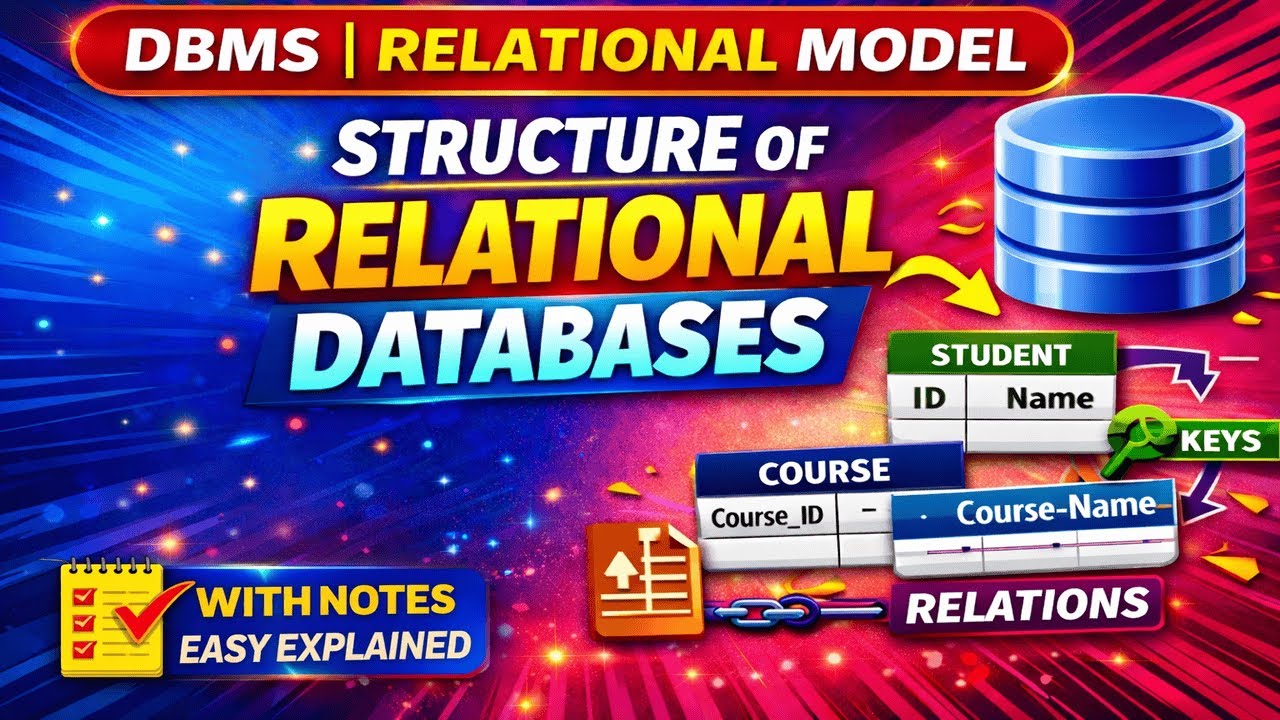 Structure of Relational Database | Relational model | DBMS 