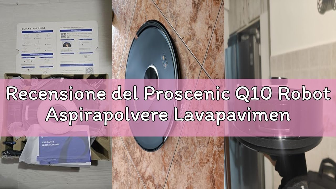 Recensione del Proscenic Q10 Robot Aspirapolvere Lavapavimenti con Mappatura, Robot Pavimenti 8000Pa