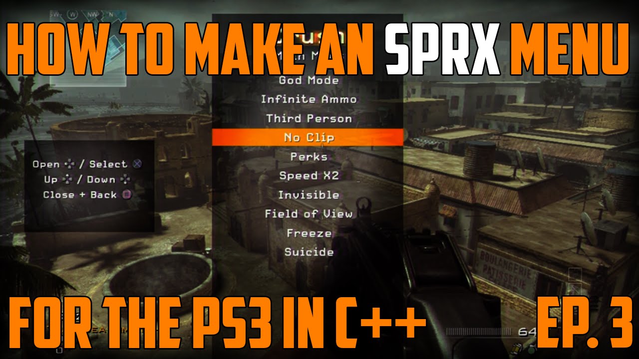 How to Make an SPRX Mod Menu (C++) ep.3 - Adding the Background