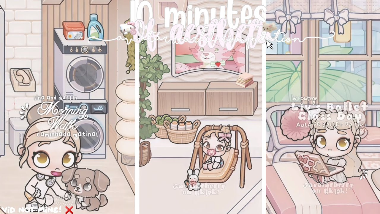 10 minute of aesthetic avatar world compilation 🎀💭 *videos are not mine❌ || avatar world tiktok..