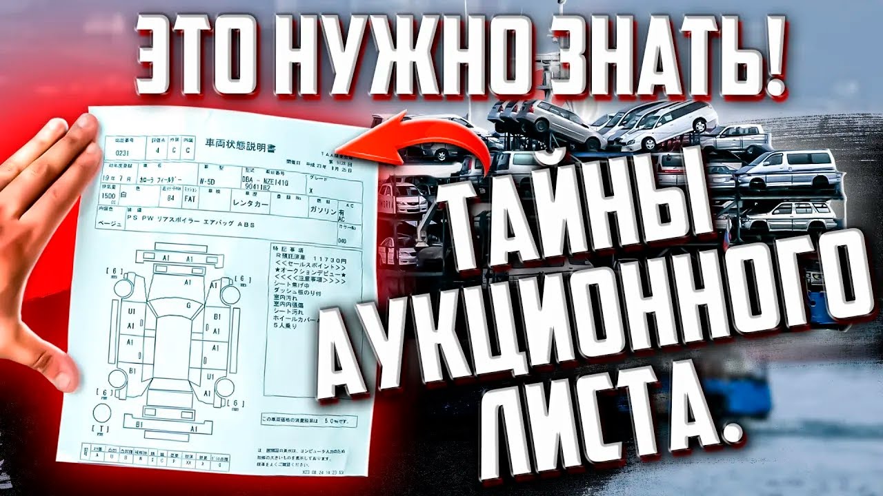 ПЕРЕВОД и ОБОЗНАЧЕНИЯ АУКЦИОННОГО ЛИСТА! ТАЙНЫ И ОСОБЕННОСТИ!