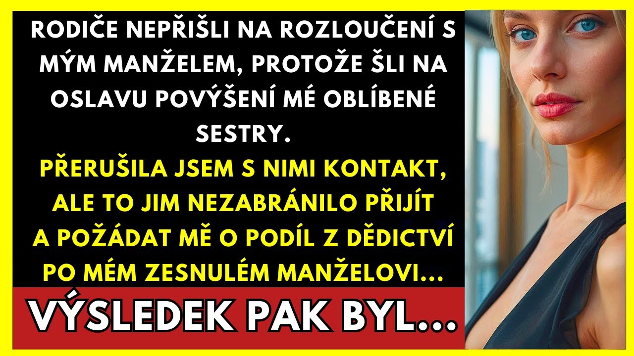 Rodiče Nepřišli Na Vzpomínku Na Mého Manžela, Protože Šli Na Oslavu Povýšení Mé Oblíbené Sestry.