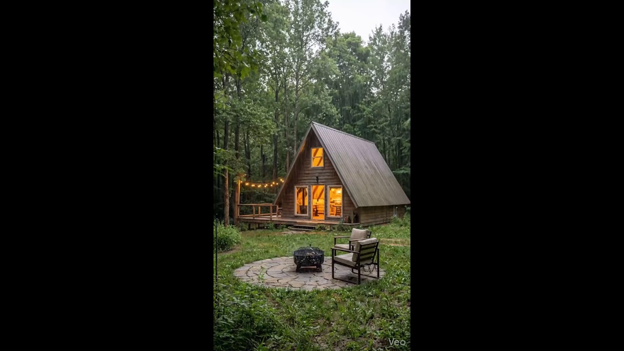 Rain Sound For Sleeeping - ASMR Rain in Cabin forest | Peaceful Tropical Night for Study & Sleep