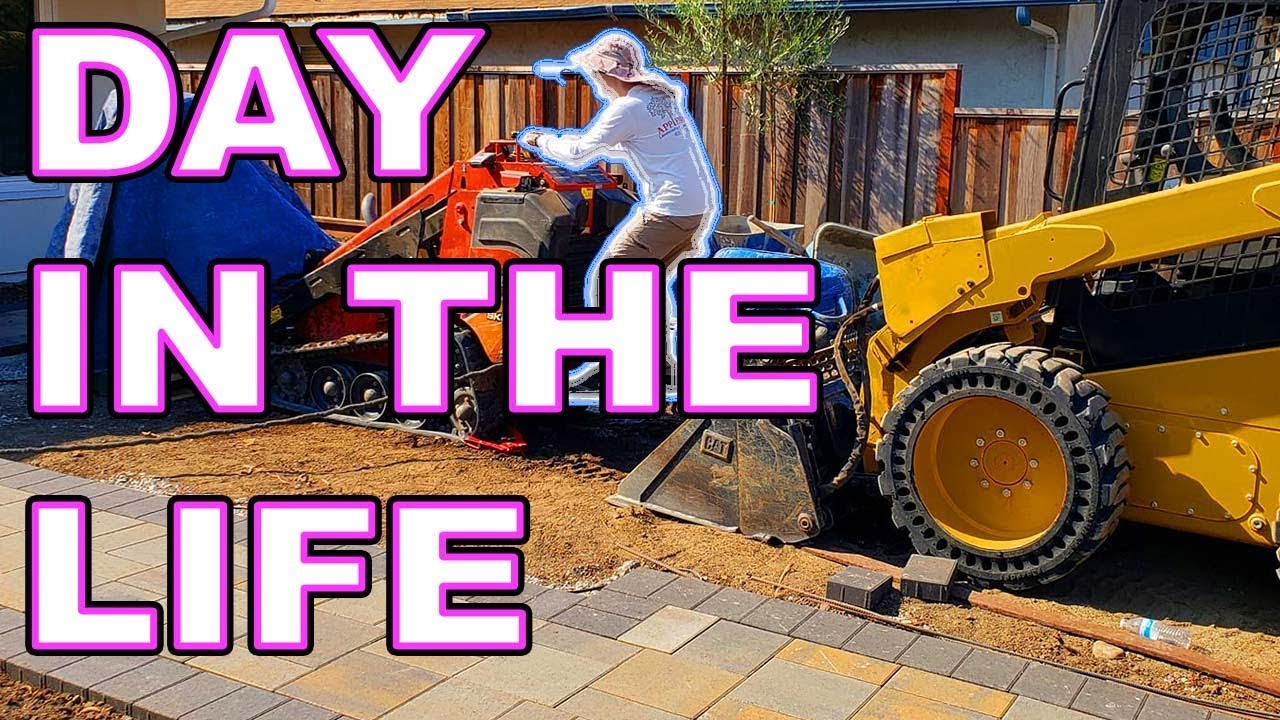 Day In The Life Of Tigran (Landscape Construction and Hauling Heavy Equipment)