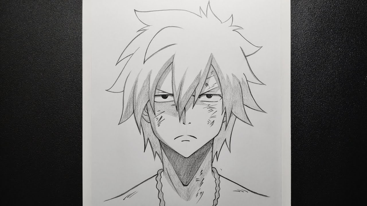 Comment dessiner Gray fulbuster | Fairy Tail | Tuto dessin anime au crayon