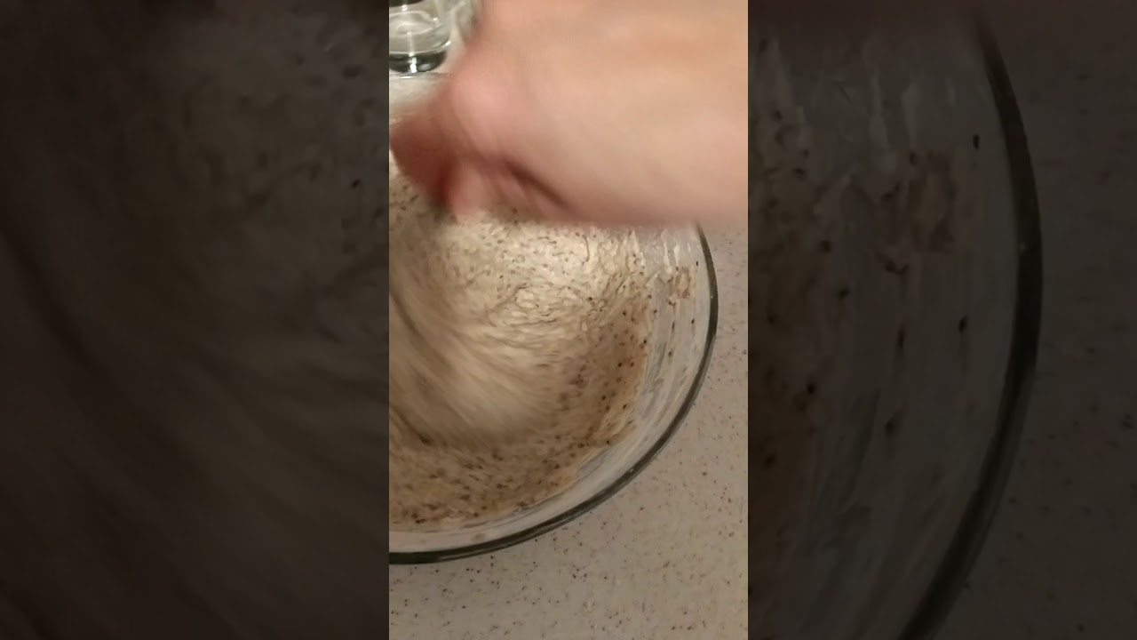 chia tohumlu tam buğday unlu ekmek yapımı