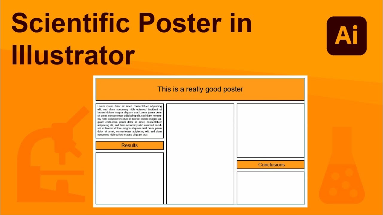 Scientific Poster in Adobe Illustrator
