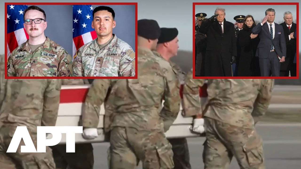 WATCH: Trump, Defense Secretary Attend Dignified Transfer for Americans Killed in Syria | APT