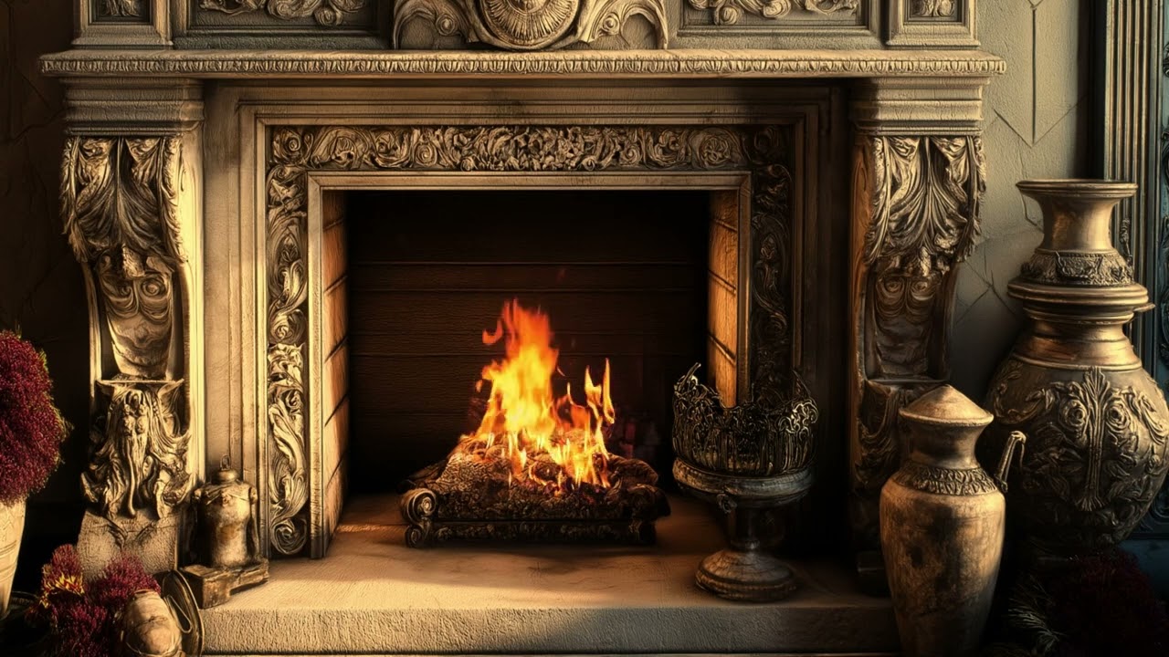 Crackling Fireplace 🔥 Fire Sounds for Deep Sleep & Relaxation
