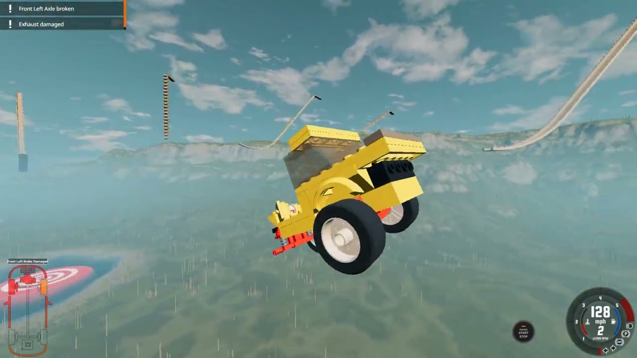 Amazing LEGO Cars VS GTA V MEGA RAMP #2 #beamngdrive