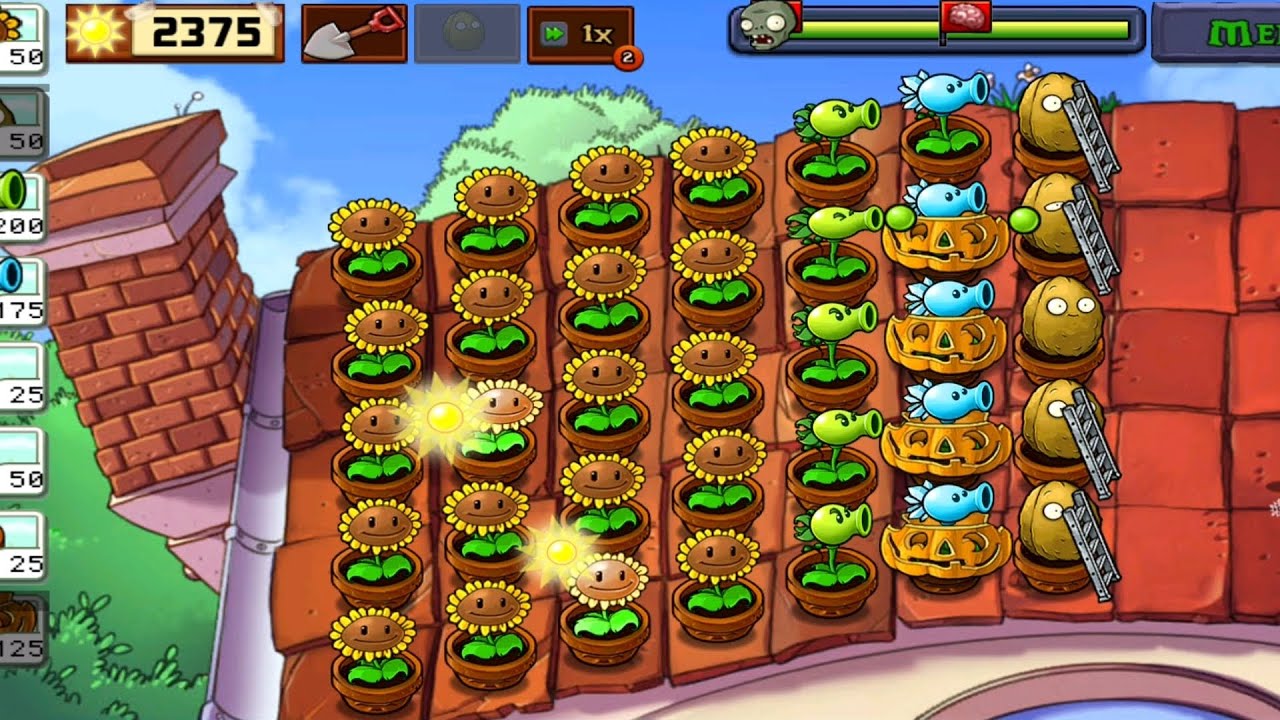Jugando pvz 1 parte 9