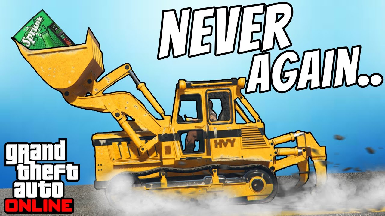 Can you Take a DOZER across the map in GTA Online without Dying?